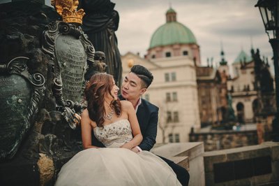 Love Atop The Charles Bridge