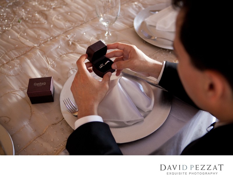 Groom with Wedding rings