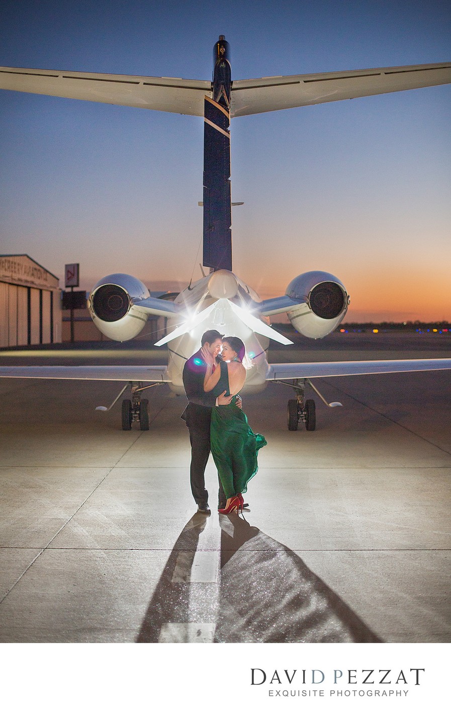 Beautiful Engagement Portraits with Planes