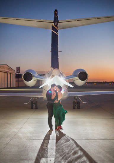 Beautiful Engagement Portraits with Planes