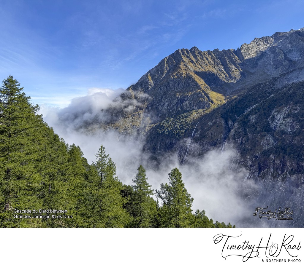 Waterfalls below GrandDrus