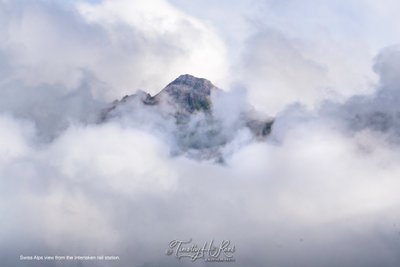 View from the Interlaken East rail station