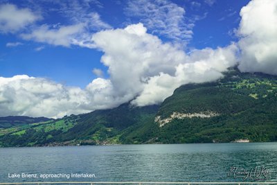 Lake Brienz, approaching Interlaken.