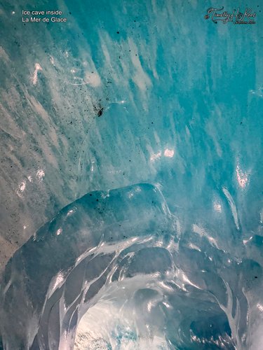 Ice cave under glacier Le Mer de Grace