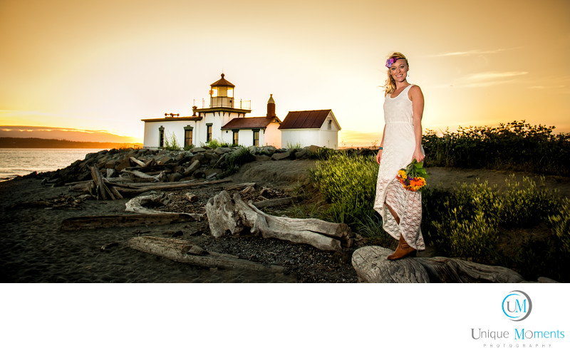 Best Sunset Bridal Portraits Seattle Washington Best Sunset Bridal Portraits Seattle Washington