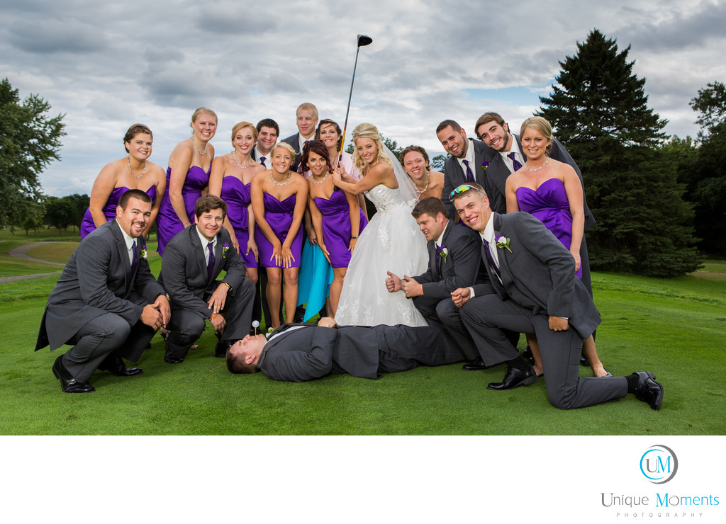 Best Outdoor Bridal Party Image Gig Harbor Golf course