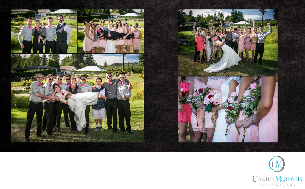 Unique Moments Photography wedding album design