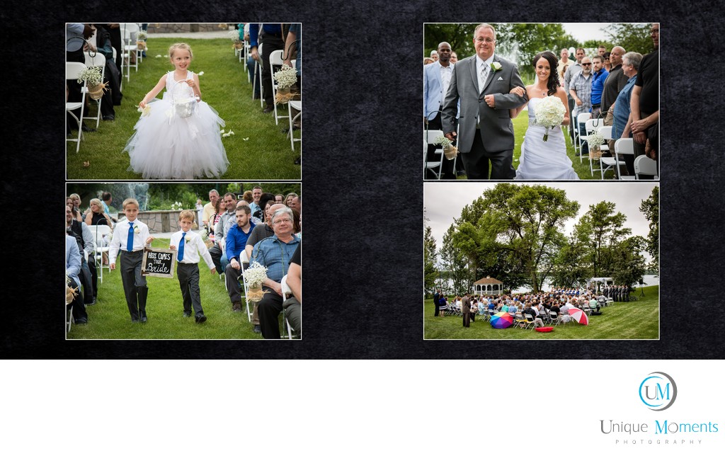 Gig Harbor wedding Photographer Album spread 11 