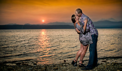 Belfair Wedding Photographer Sunset Portrait