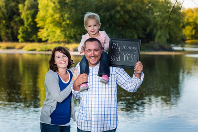 Gig Harbor Photographer Engagement Session with Signs