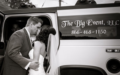 Best Wedding Reception Pictures with a limousine
