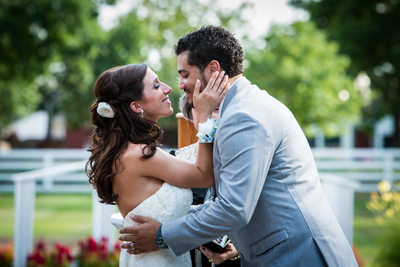 Gig Harbor Wedding Photographer Bride Kissing Groom
