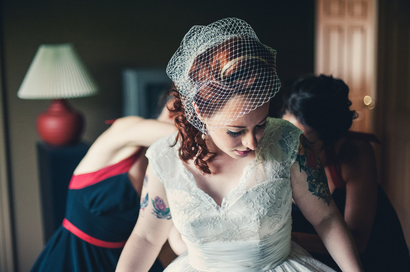 Tattooed Bride in Harrisburg Pa