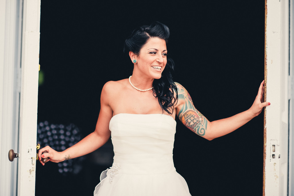 Beautiful Bride with Tattoos