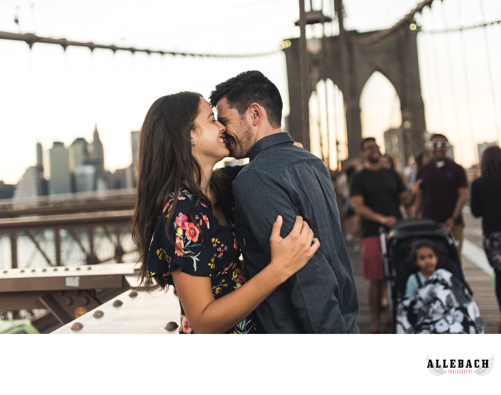 Brooklyn Bridge New York Engagement Photography