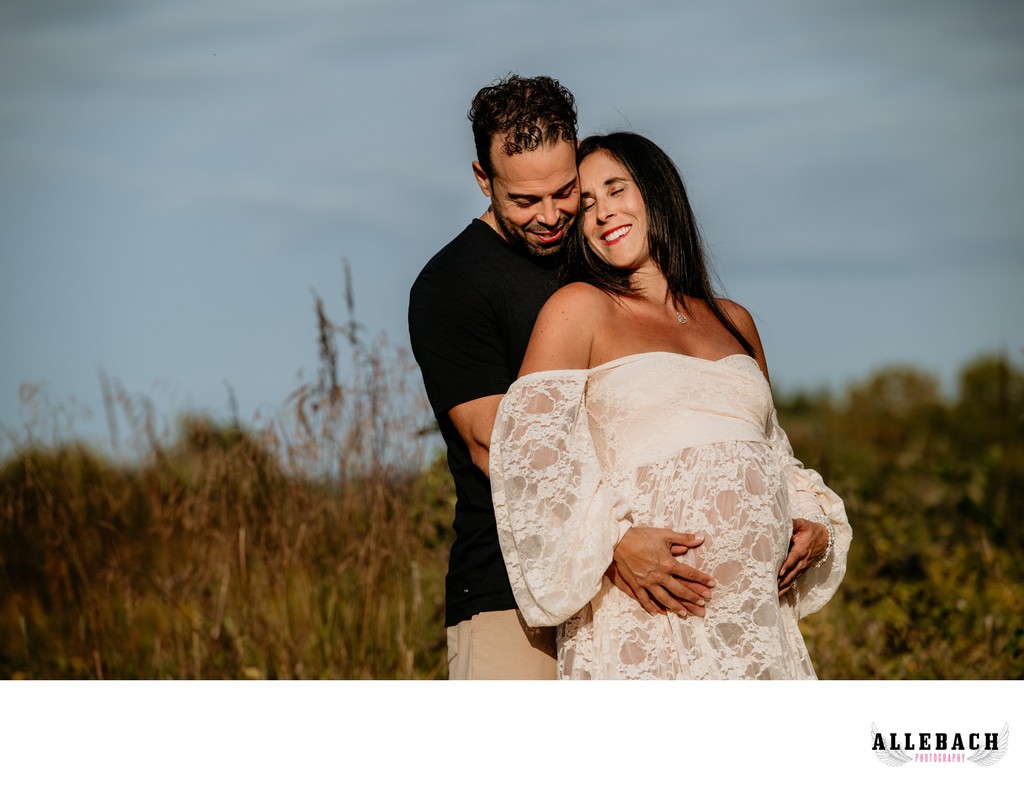 Beautiful Couples Maternity Outdoors Audubon, Pa