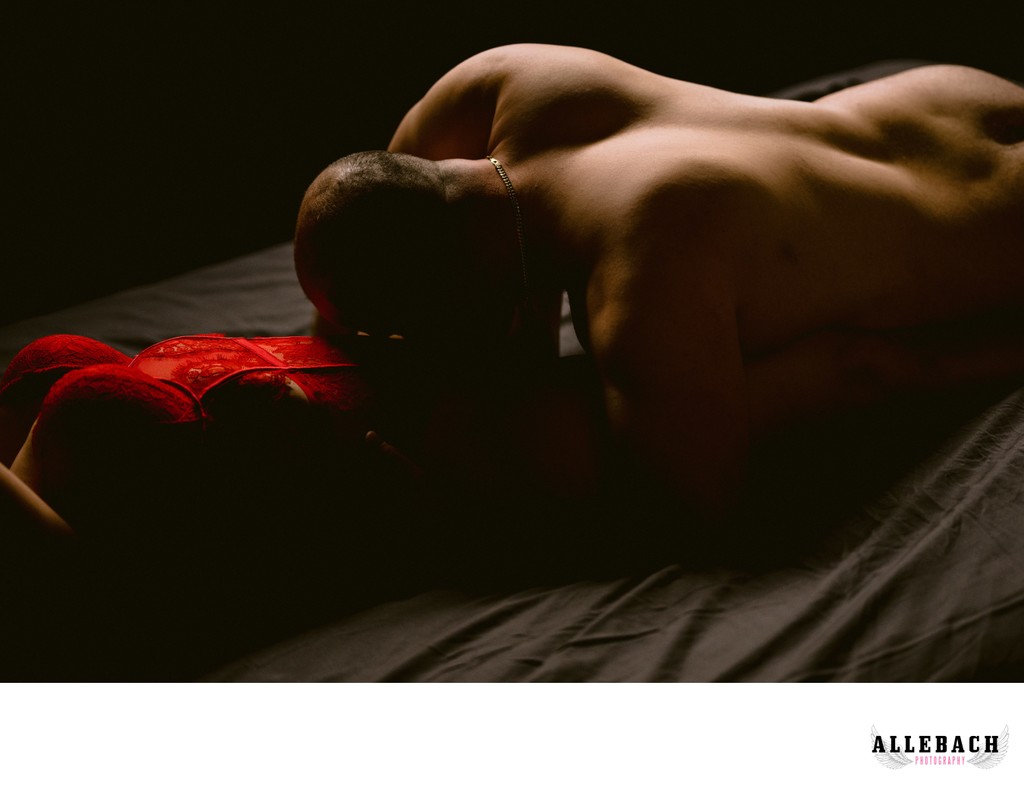 Dark & Moody Couples Boudoir