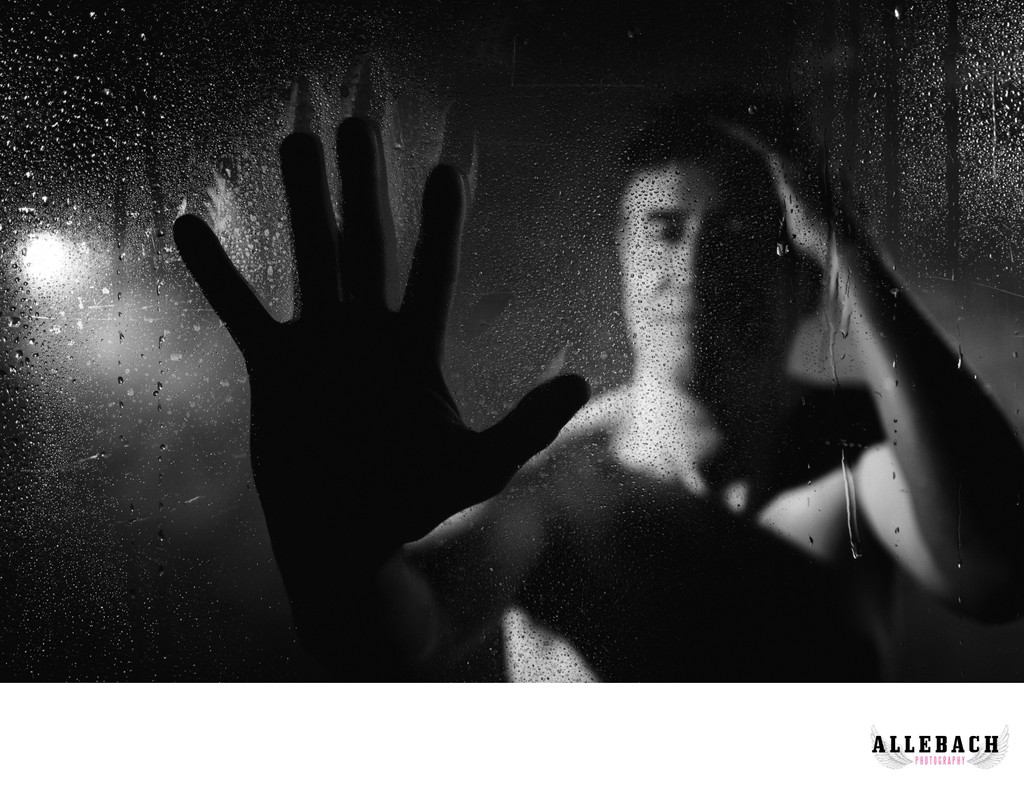 Men's Boudoir Shower scene