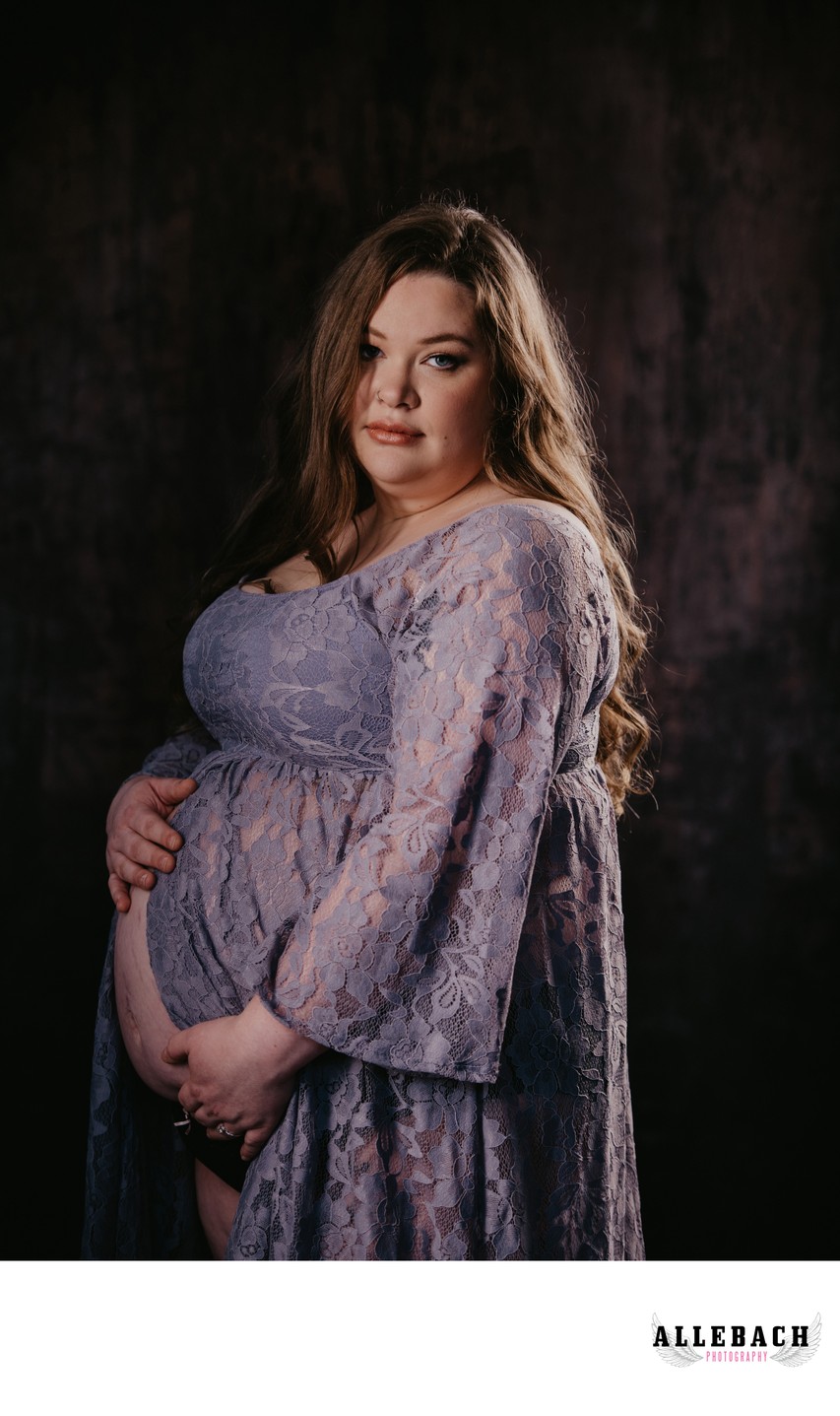 Purple Maternity Dress Photos