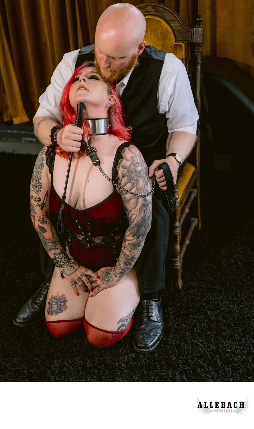 Beautiful Couples Photography with Leash & Submissive Subject