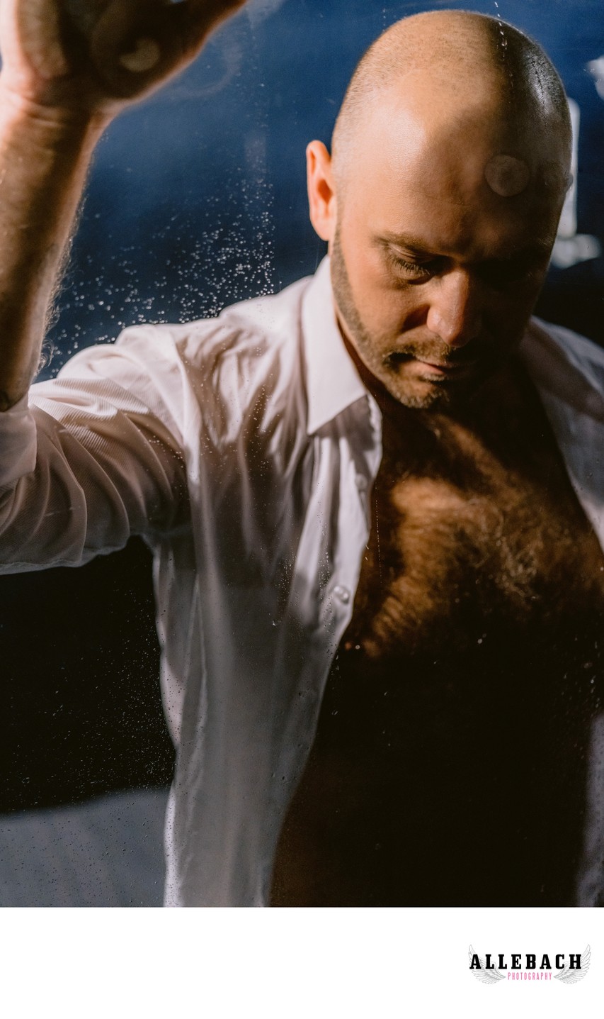 Men's Boudoir in a Shower