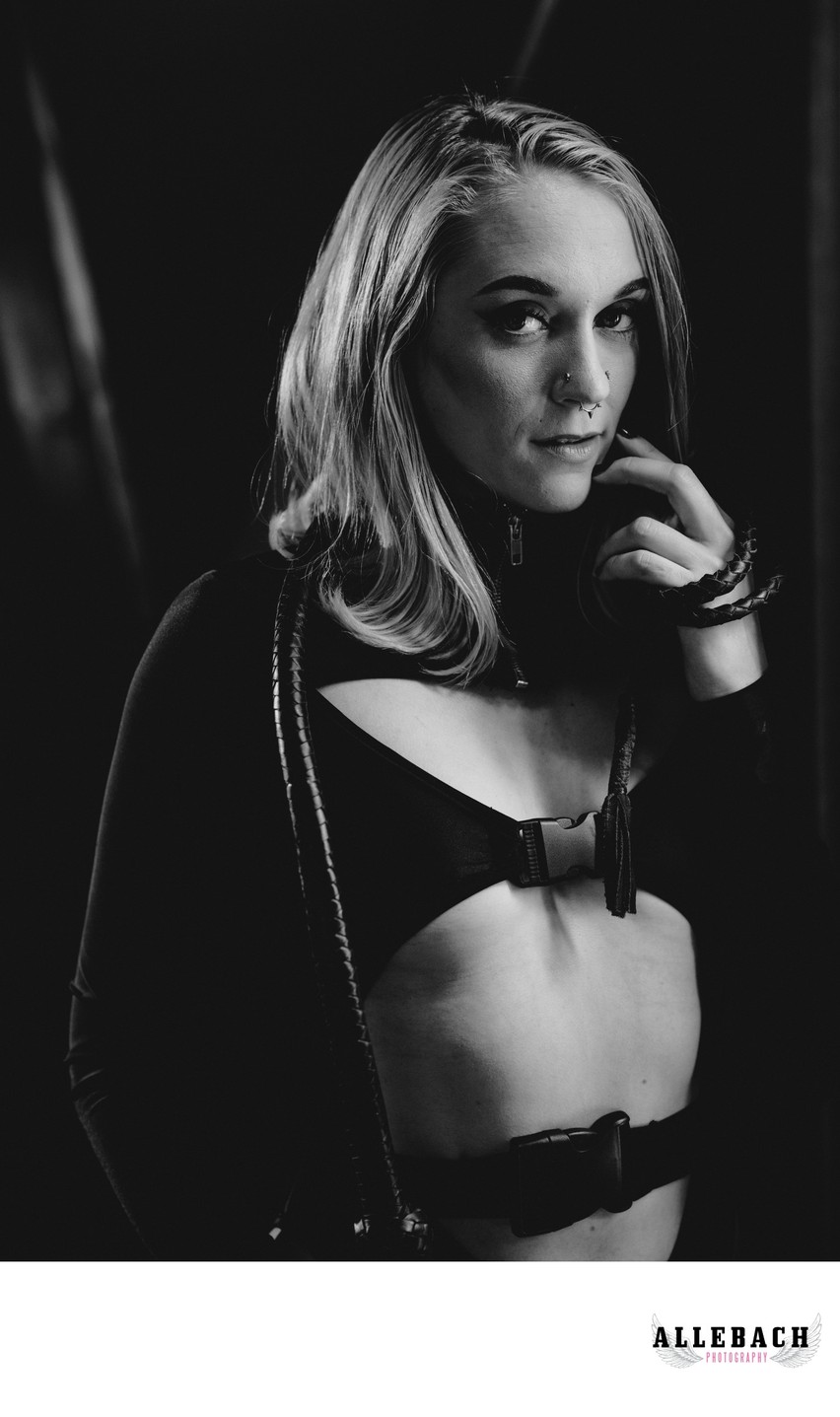 Window lit boudoir photographer