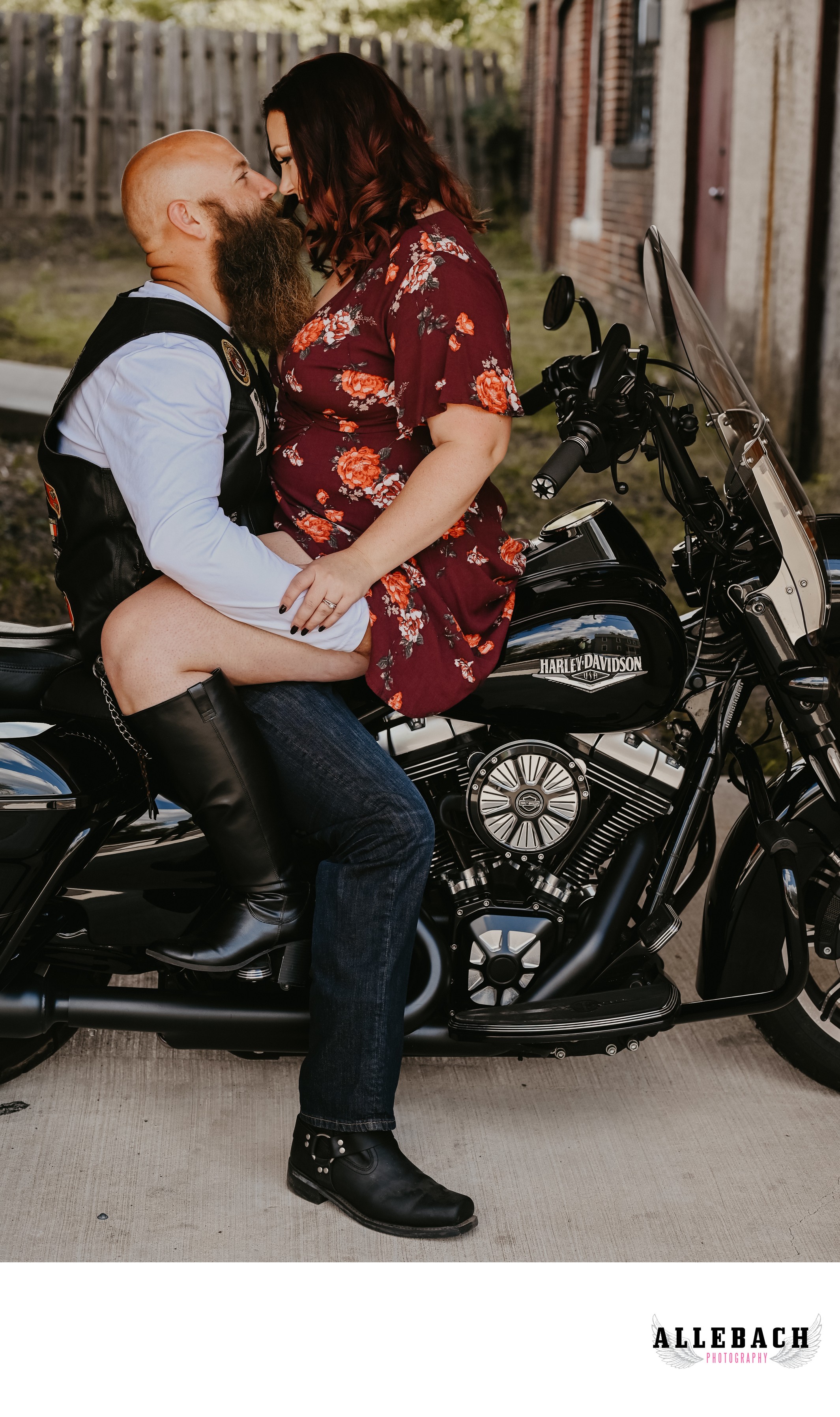 Couples Boudoir On A Motorcycle In Lansdale Couples Boudoir