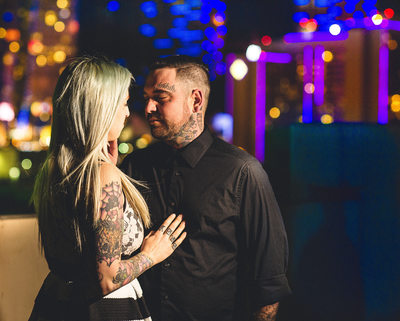 Tattooed Couple in Las Vegas