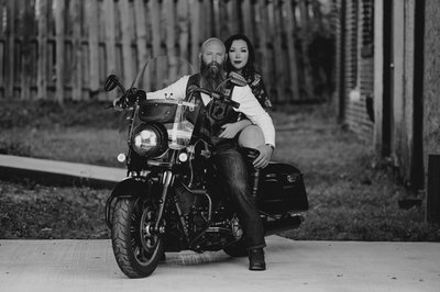 Motorcycle Couples Boudoir Photography