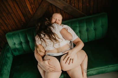 Sexy Couples Boudoir Poses by Allebach Photography
