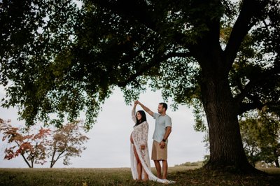 Maternity Couple Dancing