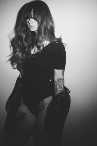 American Apparel Philadelphia Hattie Bodysuit Leather