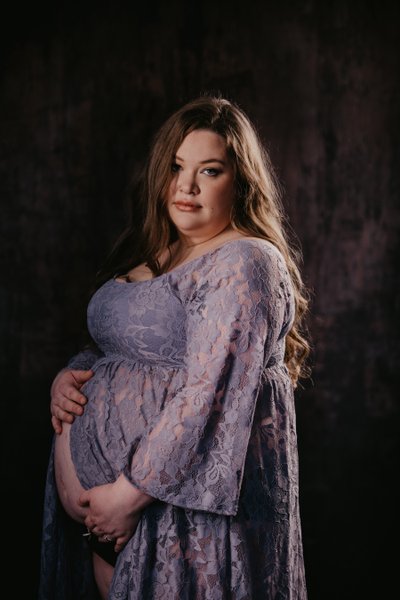 Purple Maternity Dress Photos