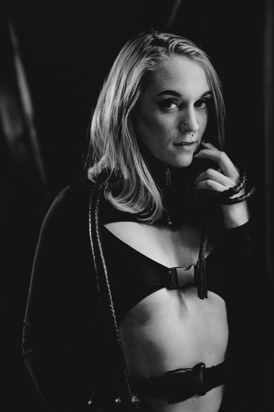 Window lit boudoir photographer