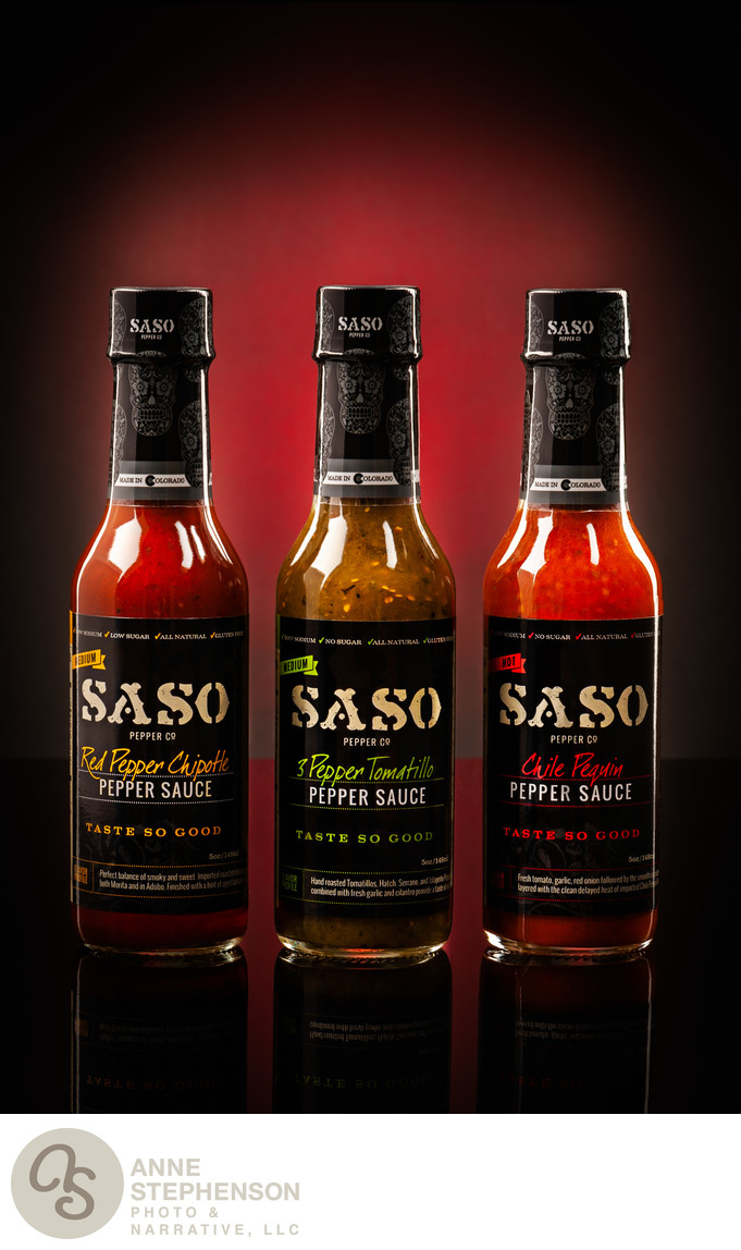 Saso Pepper Sauce Made in Colorado - Denver Food Photographer Anne
