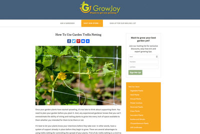 Grow Joy - Trellis Netting