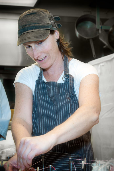 Chef Katie Weinner at work