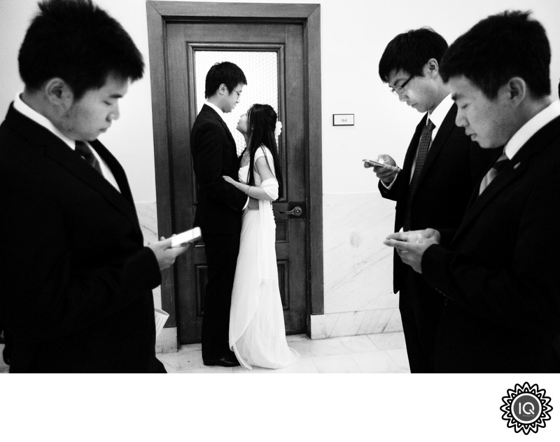 Couple at SF City Hall County Clerk Office