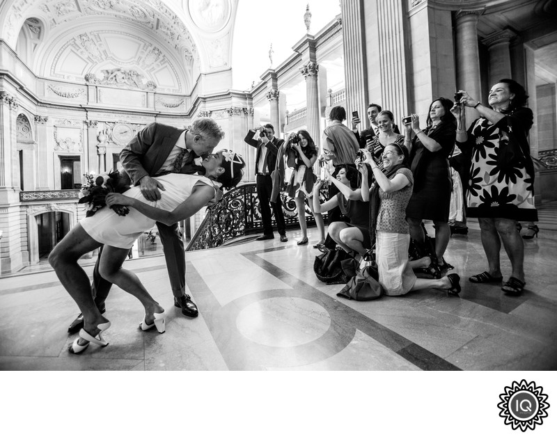 Passionate Kiss at SF City Hall