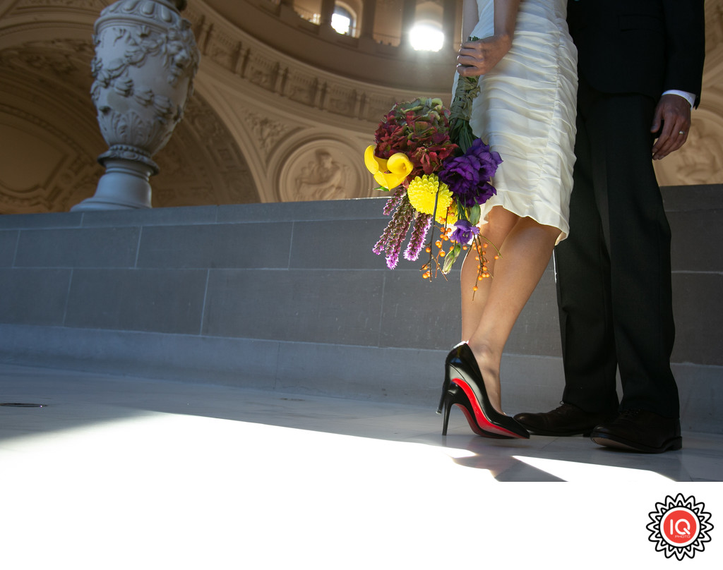 Bridal Shoes at SF City Hall