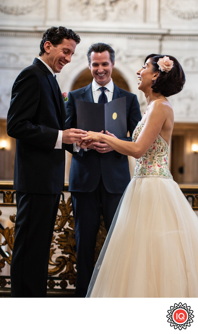 Bride and Groom with Mayor