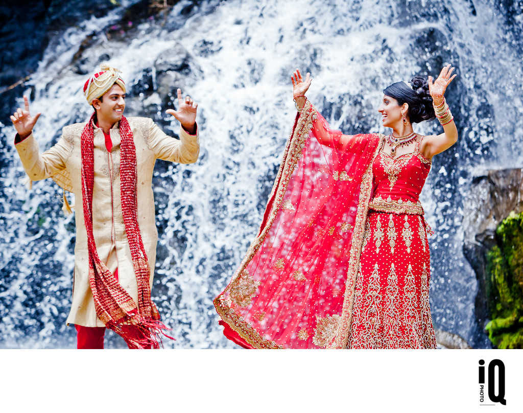 Waterfall at Indian Wedding 