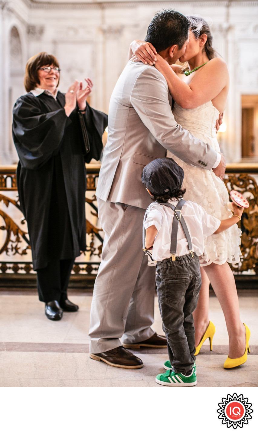 Little boy at SF City Hall Wedding