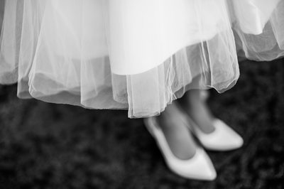 Shoes of SF City Hall Bride