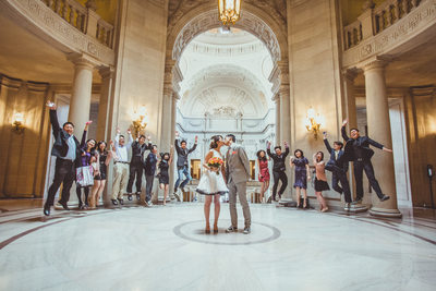 Wedding Guests at SF City Hall