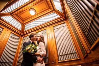 Elevator Kiss at SF City Hall