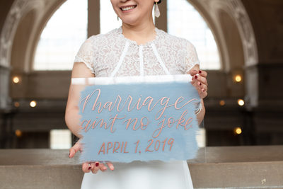 April Fool's Wedding at SF City Hall