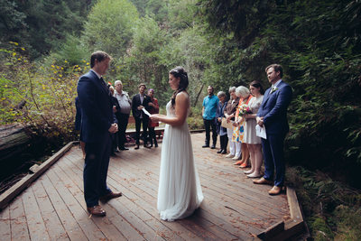 Reading Vows at Muir Woods