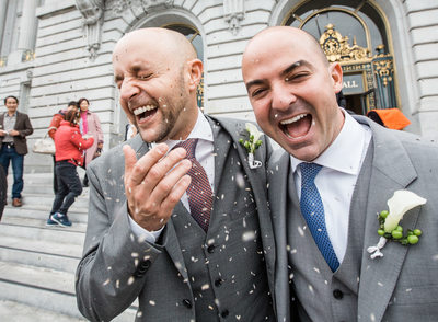 Same Sex Couple at SF City Hall
