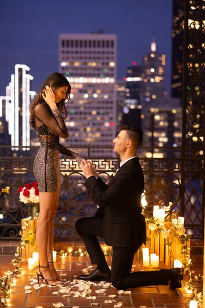 Fairmont San Francisco Candlelit Proposal